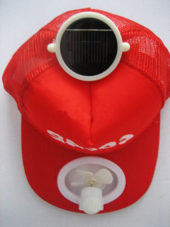 solar fan cap